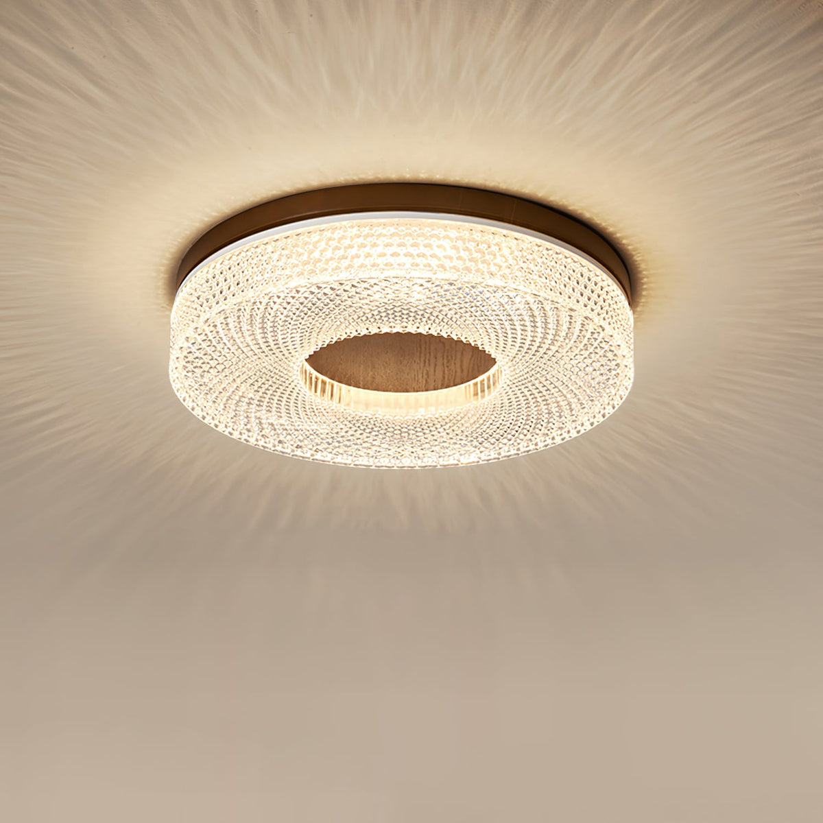 Aureole Wood Ring LED Ceiling Light