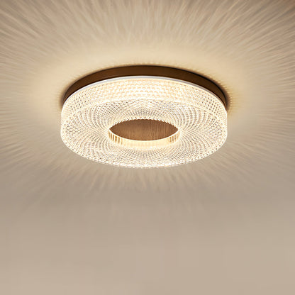 Aureole Wood Ring LED Ceiling Light