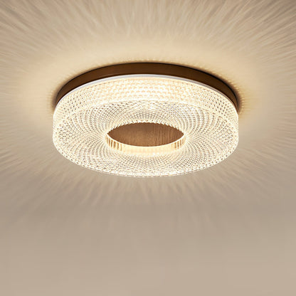 Aureole Wood Ring LED Ceiling Light