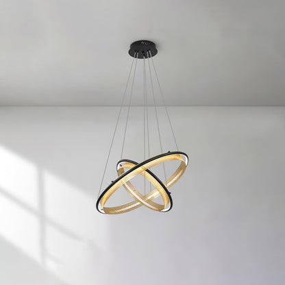 Orbita Acrylic Ring LED Chandelier