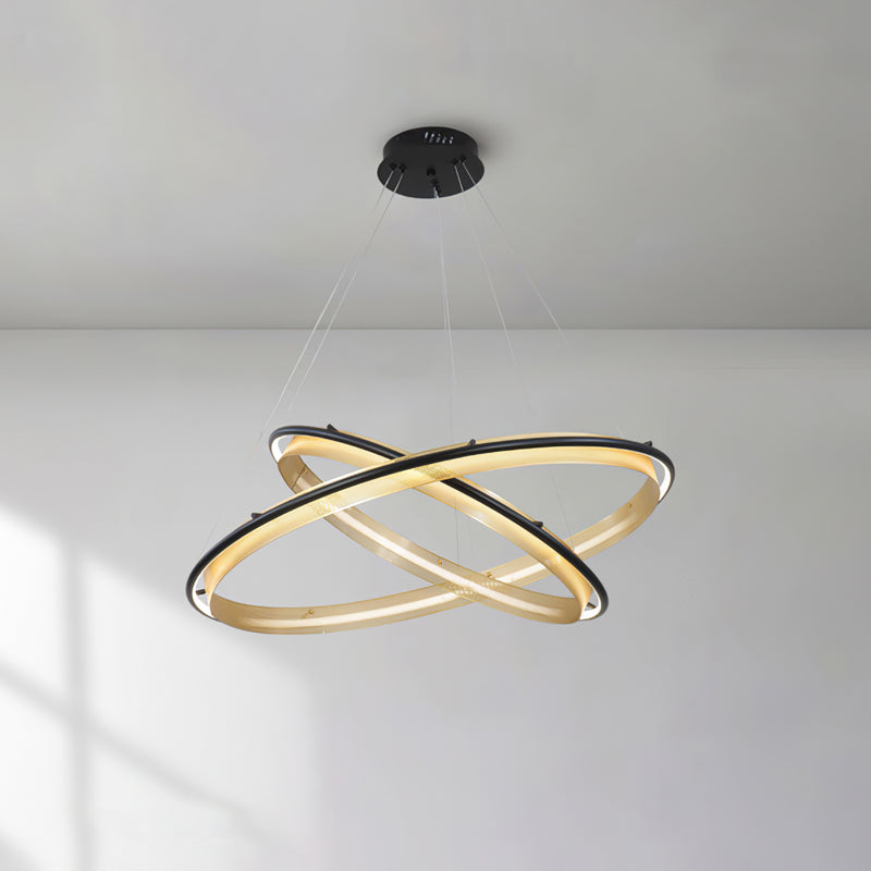 Orbita Acrylic Ring LED Chandelier