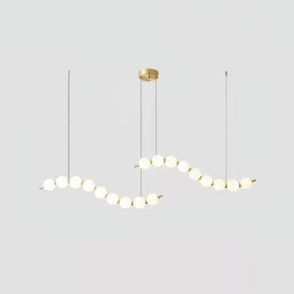Nacre Pearl Acrylic Orb LED Chandelier