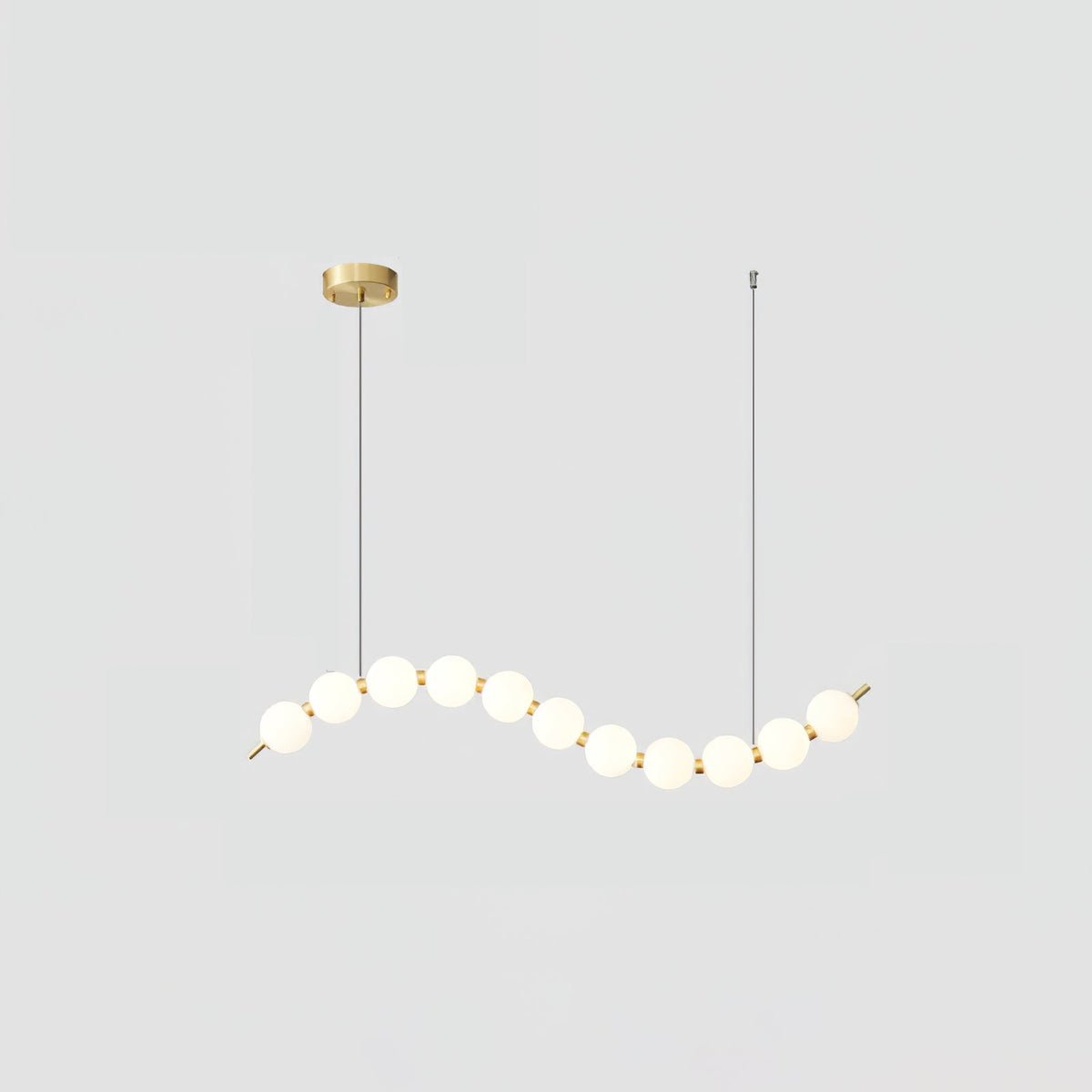 Nacre Pearl Acrylic Orb LED Chandelier