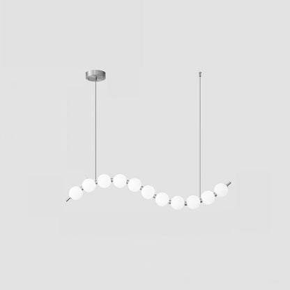 Nacre Pearl Acrylic Orb LED Chandelier