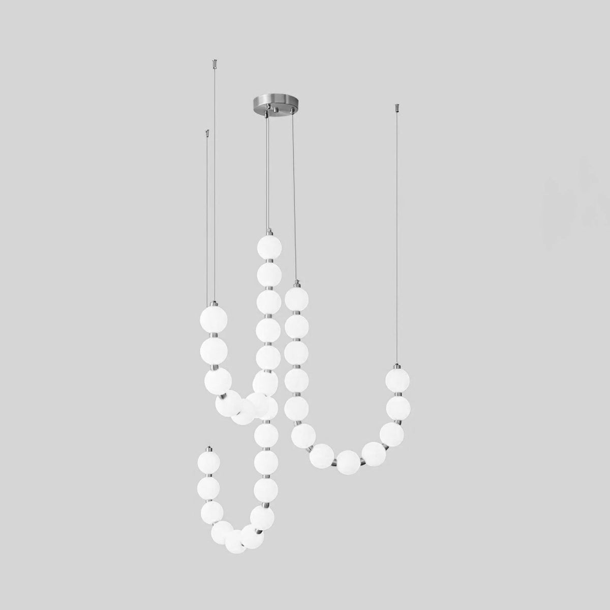 Nacre Pearl Acrylic Orb LED Chandelier