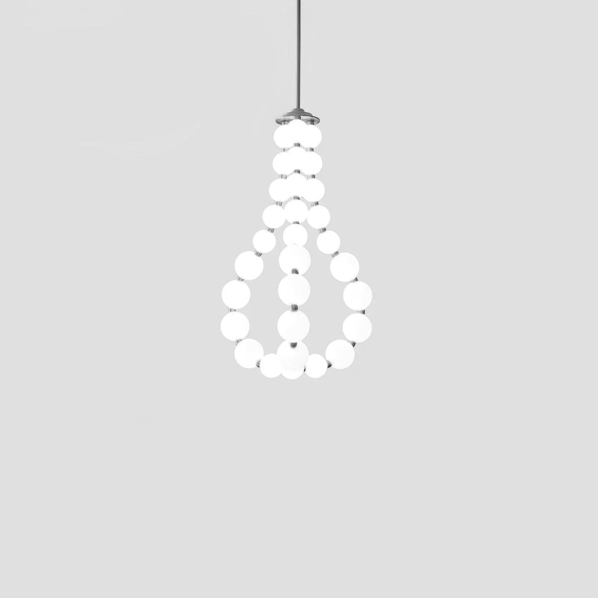 Nacre Pearl Acrylic Orb LED Chandelier