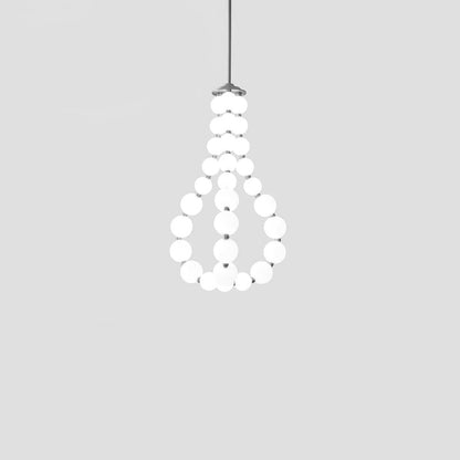 Nacre Pearl Acrylic Orb LED Chandelier