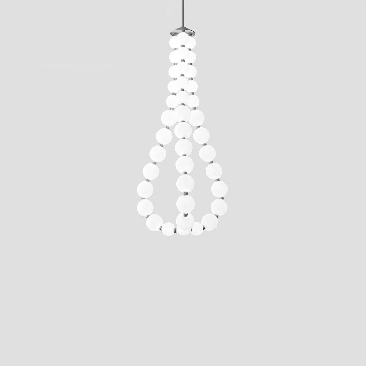 Nacre Pearl Acrylic Orb LED Chandelier