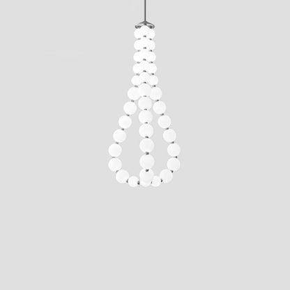 Nacre Pearl Acrylic Orb LED Chandelier