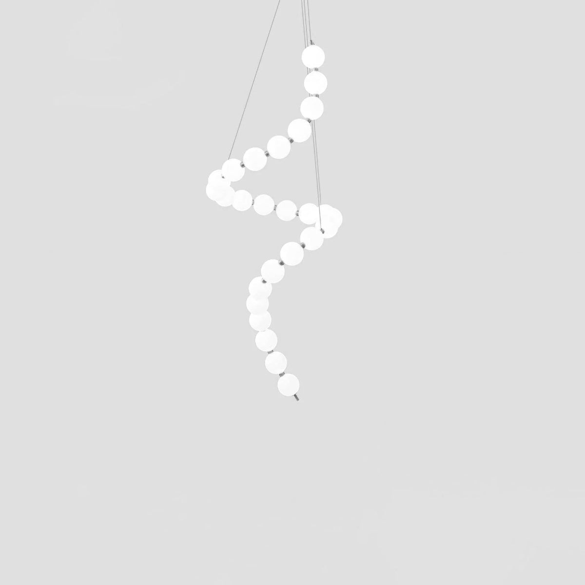 Nacre Pearl Acrylic Orb LED Chandelier