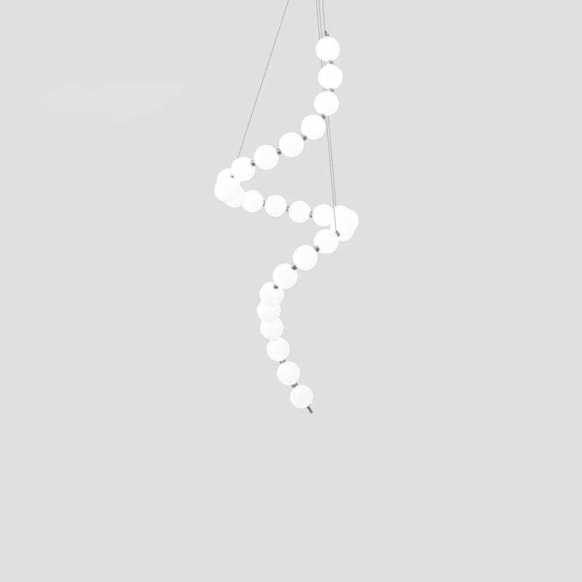 Nacre Pearl Acrylic Orb LED Chandelier