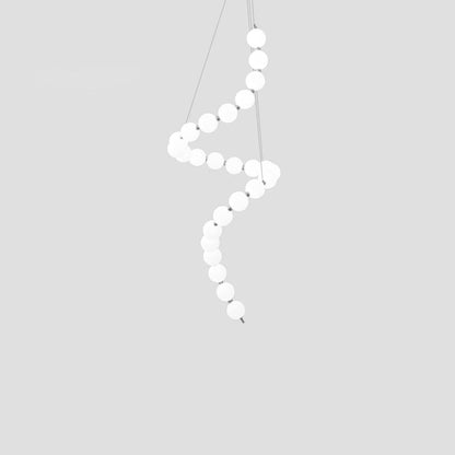 Nacre Pearl Acrylic Orb LED Chandelier