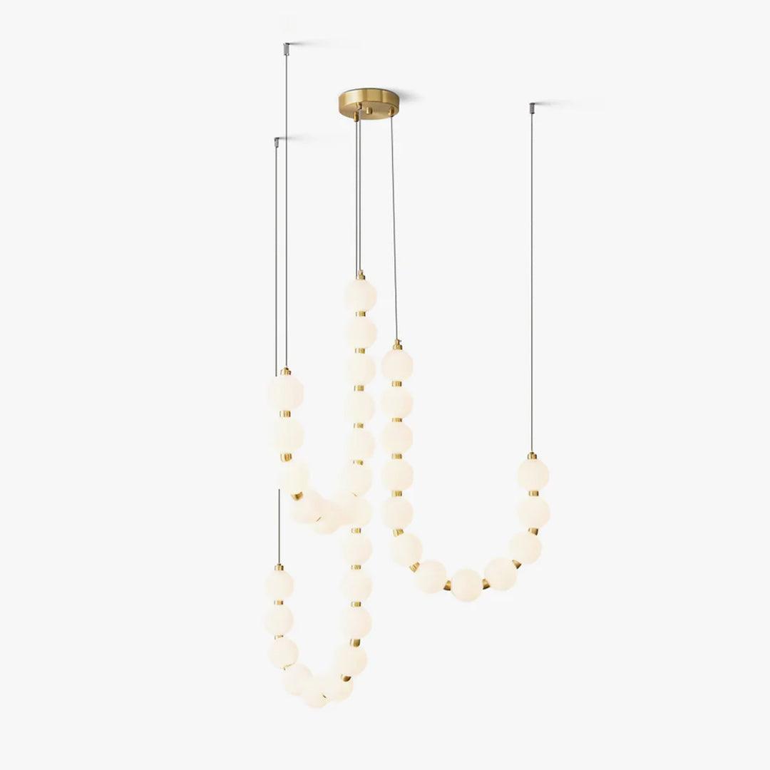 Nacre Pearl Acrylic Orb LED Chandelier