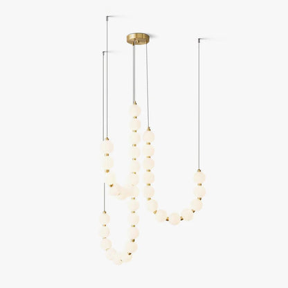 Nacre Pearl Acrylic Orb LED Chandelier