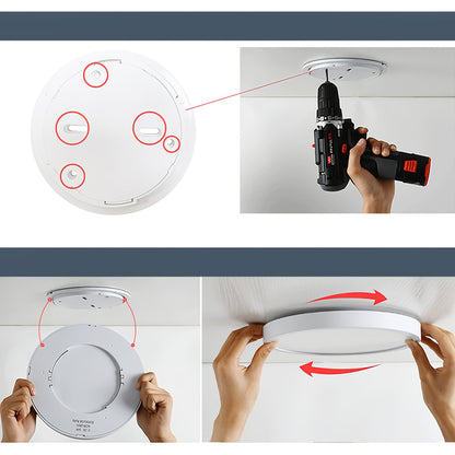 Lamina Ultra Thin Round LED Ceiling Light detail close up