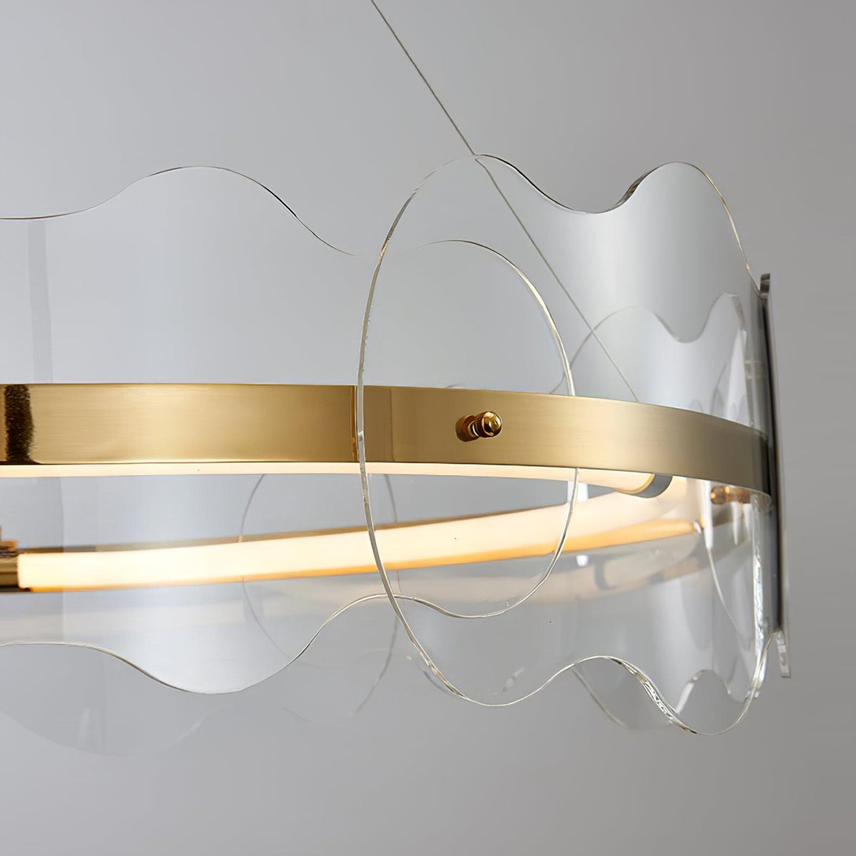 Rivage Acrylic Wave LED Chandelier