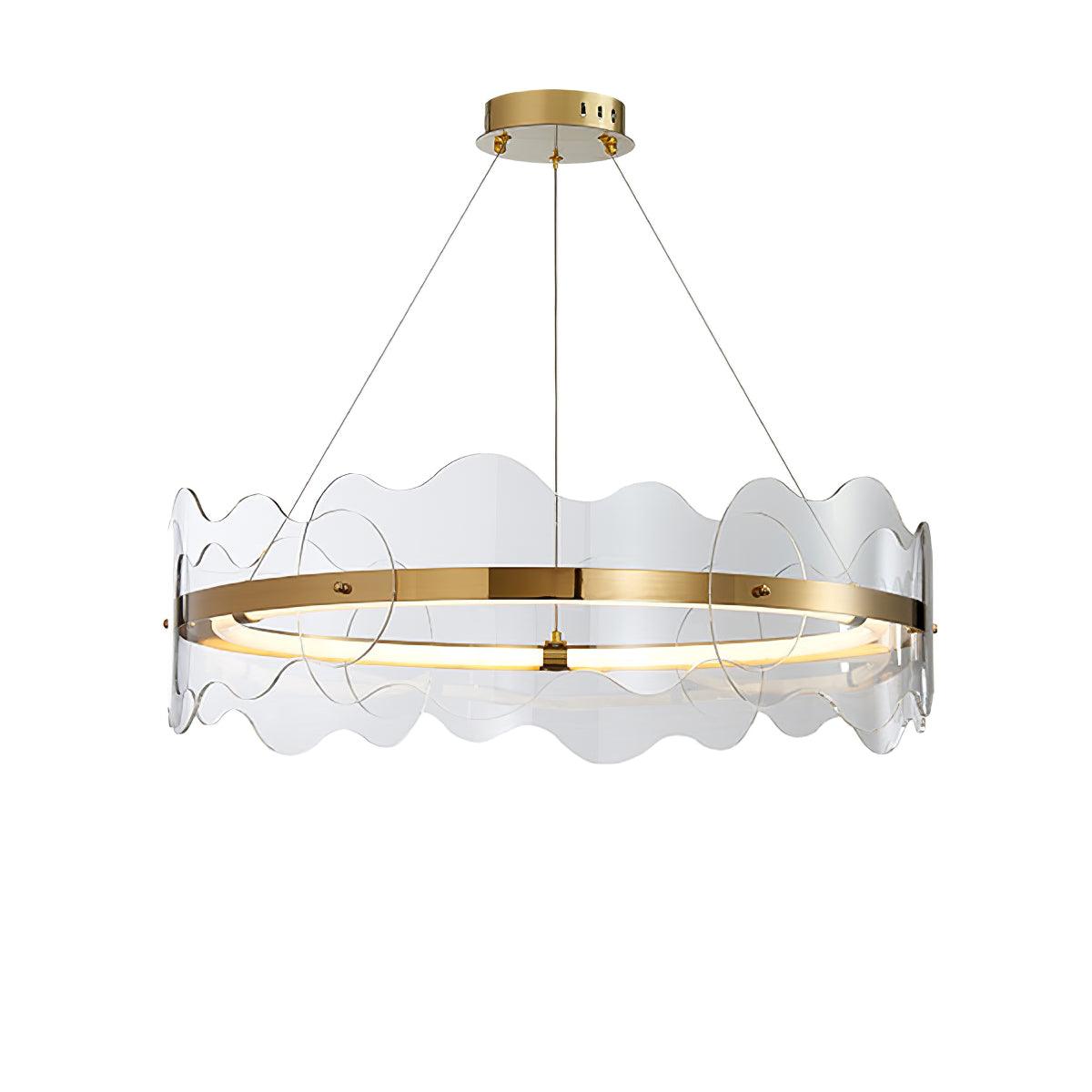 Rivage Acrylic Wave LED Chandelier