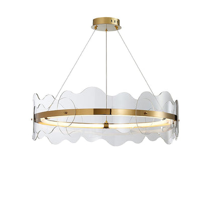 Rivage Acrylic Wave LED Chandelier