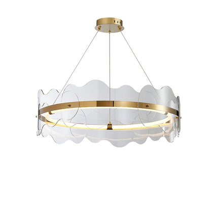 Rivage Acrylic Wave LED Chandelier