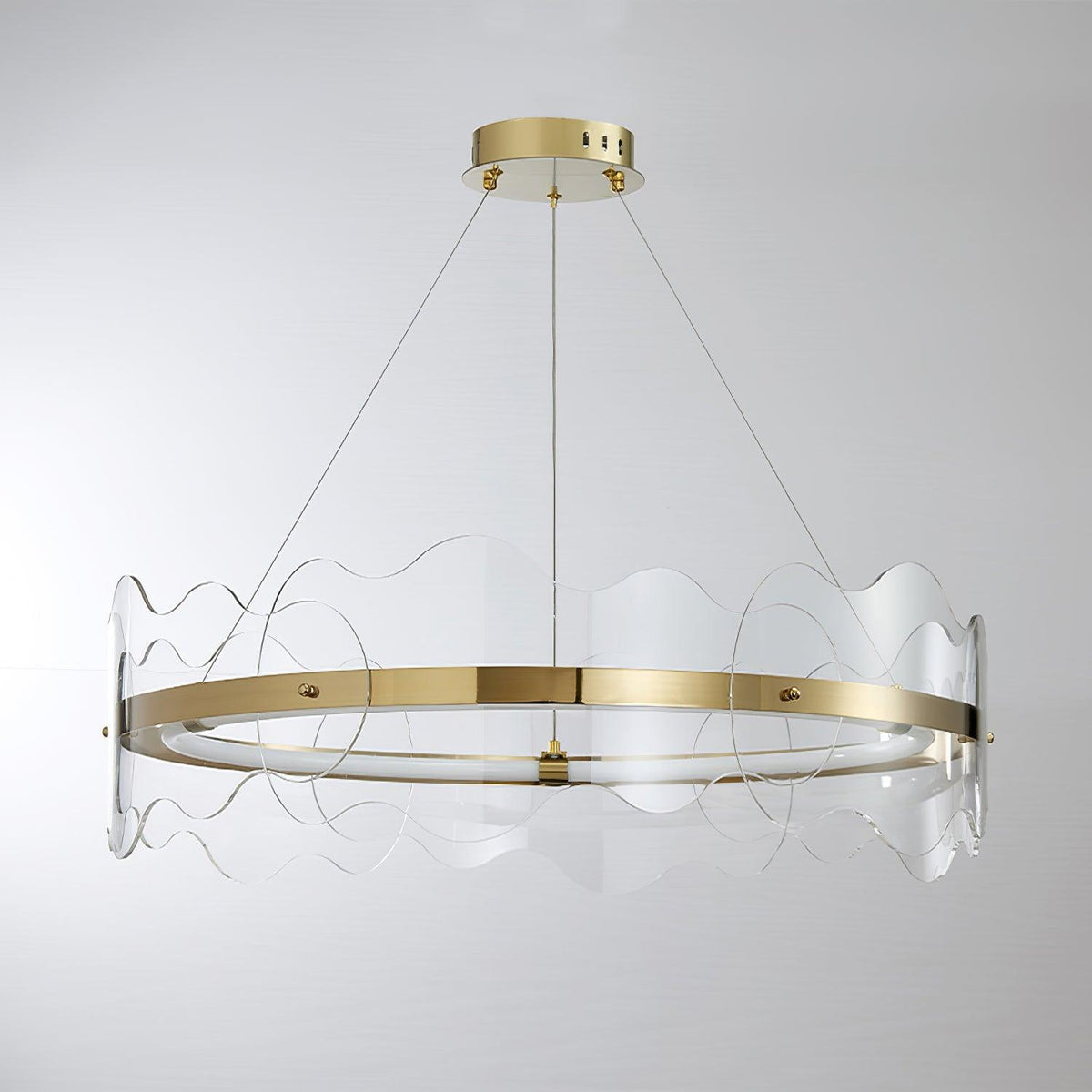 Rivage Acrylic Wave LED Chandelier