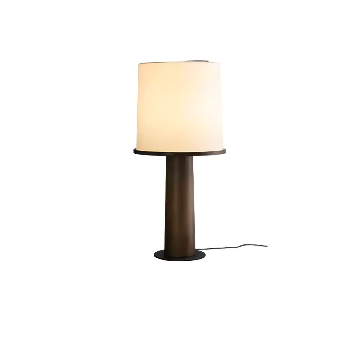 Tamsen Wood Base Fabric Shade Table Lamp