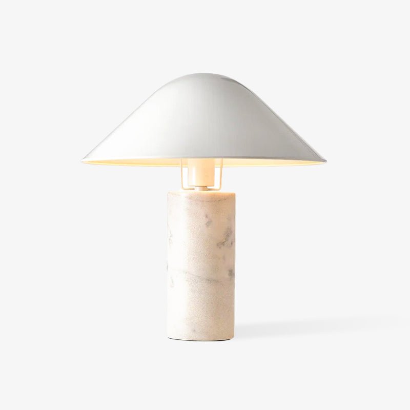 Pietra Marble Metal Shade Table Lamp
