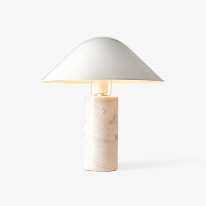Pietra Marble Metal Shade Table Lamp