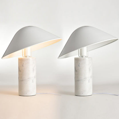 Pietra Marble Metal Shade Table Lamp