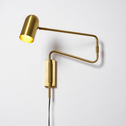 Swivo Plug In Swing Arm Wall Lamp