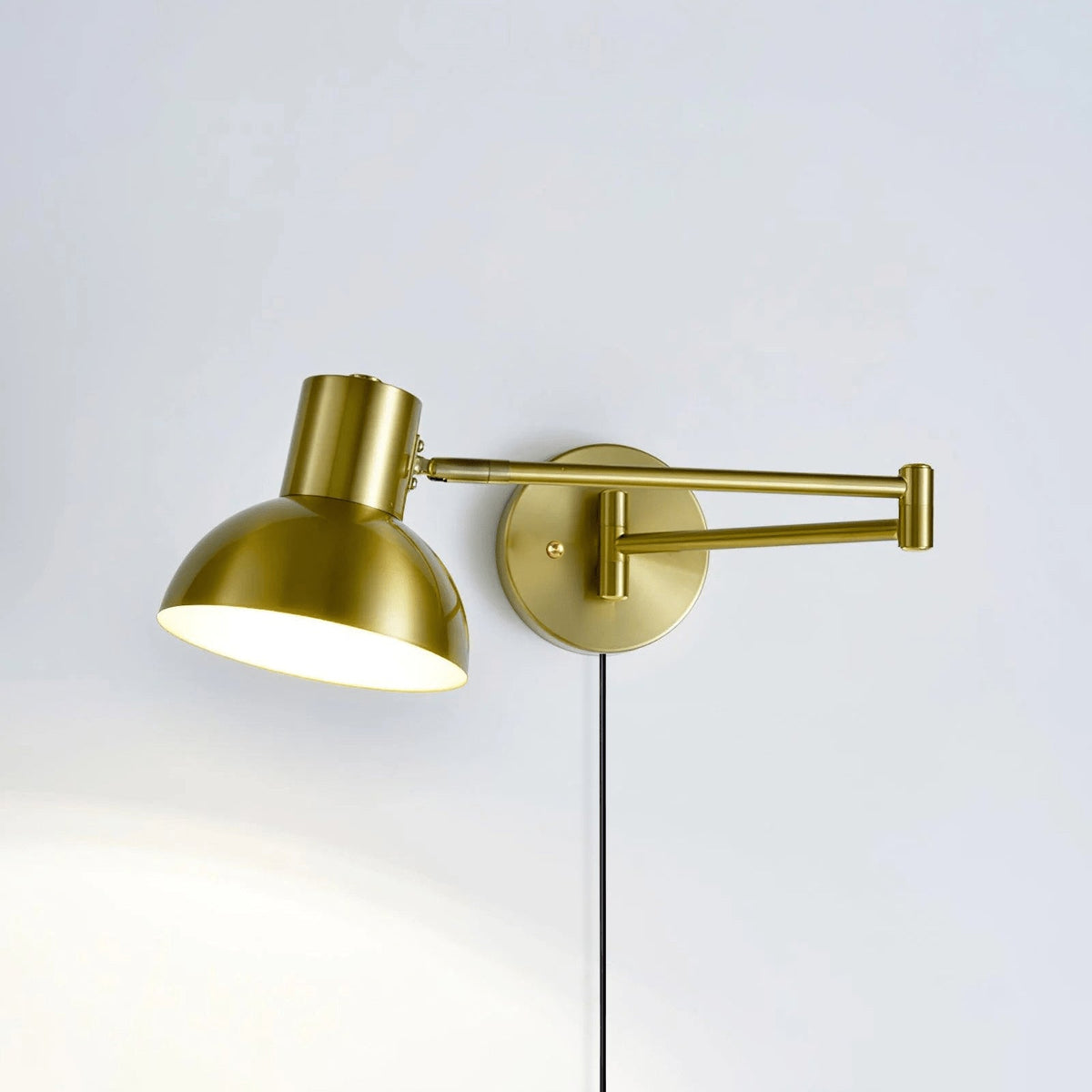 Swivo Plug In Swing Arm Wall Lamp