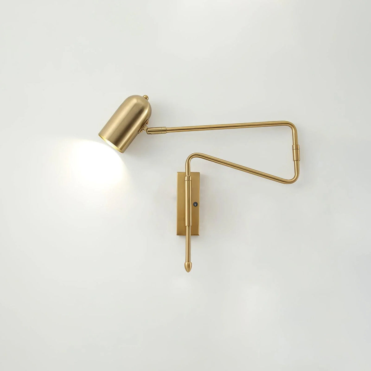 Arley Swing Arm Hardwired Reading Wall Lamp