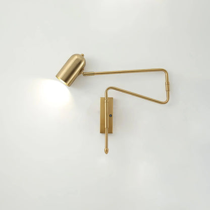Arley Swing Arm Hardwired Reading Wall Lamp