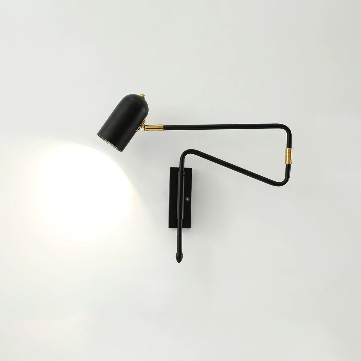 Arley Swing Arm Hardwired Reading Wall Lamp