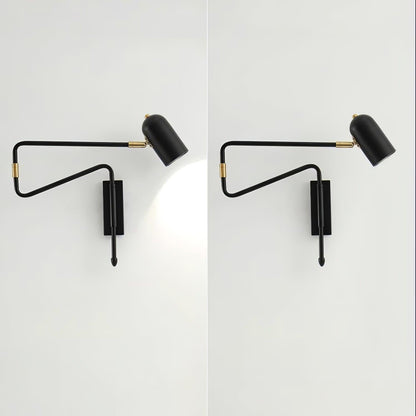 Arley Swing Arm Hardwired Reading Wall Lamp