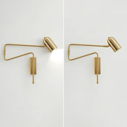 Arley Swing Arm Hardwired Reading Wall Lamp