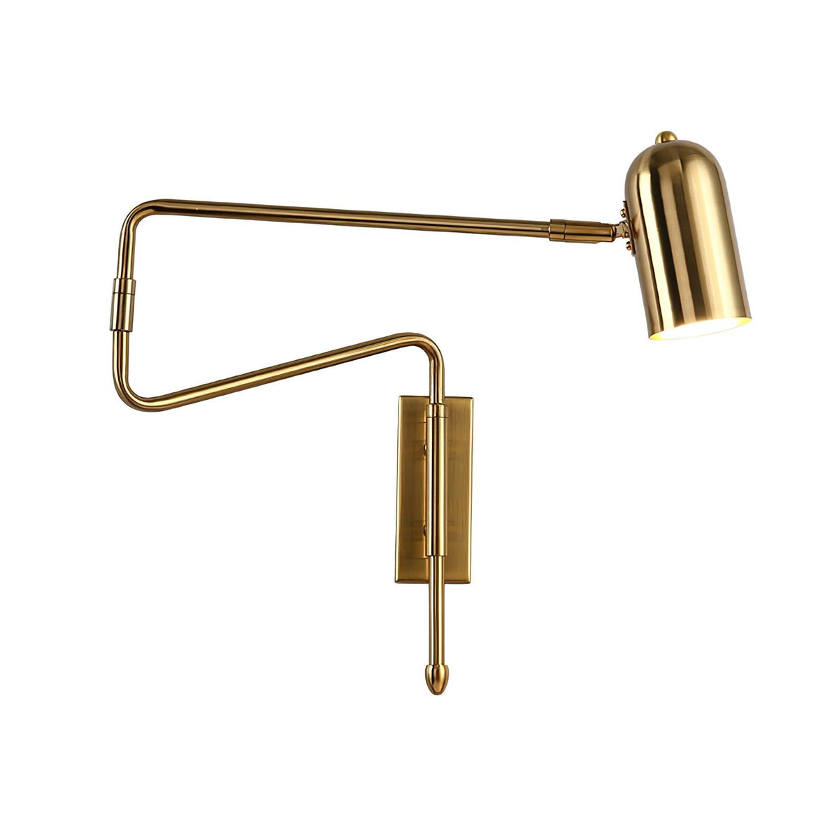 Arley Swing Arm Hardwired Reading Wall Lamp