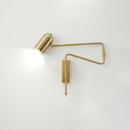 Arley Swing Arm Hardwired Reading Wall Lamp