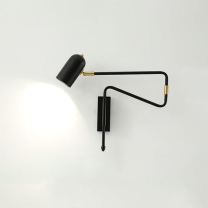 Arley Swing Arm Hardwired Reading Wall Lamp