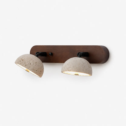 Tivoli Adjustable Travertine Dome Vanity Light