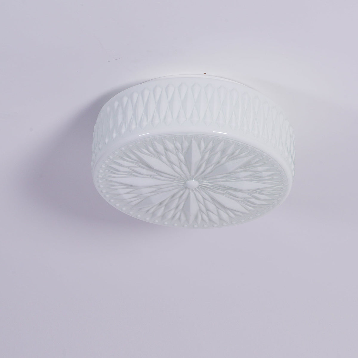 Celestine Glass Drum LED Flush Mount Ceiling Light