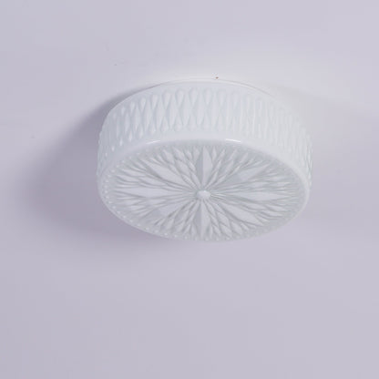 Celestine Glass Drum LED Flush Mount Ceiling Light