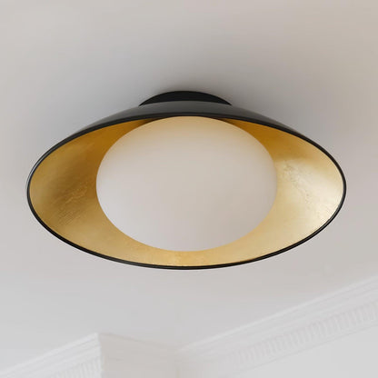 Ombrelle Gold Leaf Dome Ceiling and Wall Light