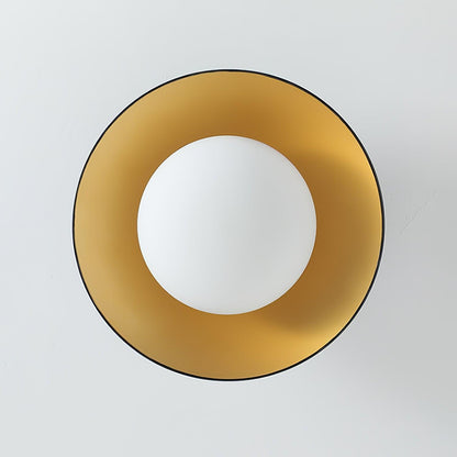 Ombrelle Gold Leaf Dome Ceiling and Wall Light