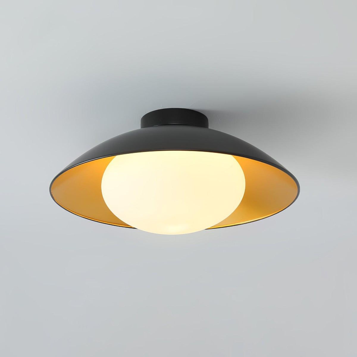 Ombrelle Gold Leaf Dome Ceiling and Wall Light