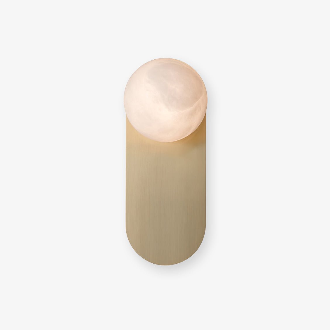 Corisande Alabaster Globe Copper Wall Sconce