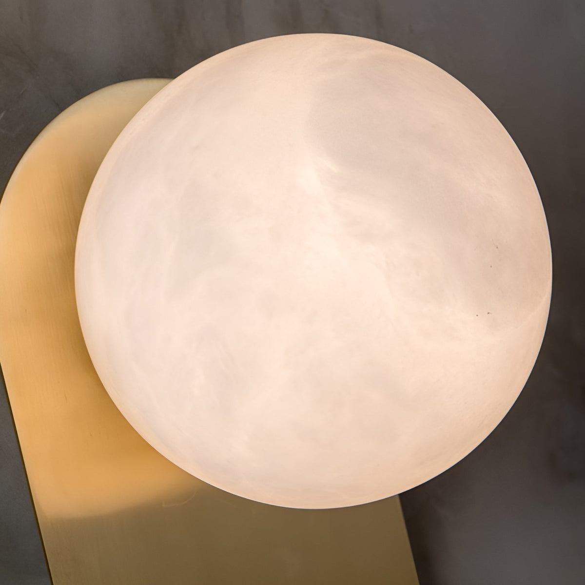 Corisande Alabaster Globe Copper Wall Sconce