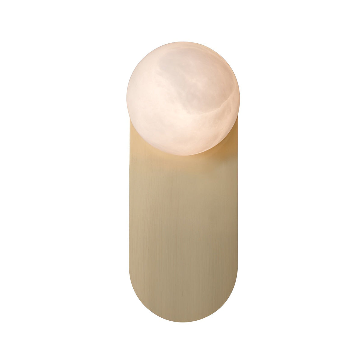 Corisande Alabaster Globe Copper Wall Sconce