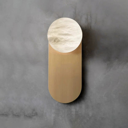 Corisande Alabaster Globe Copper Wall Sconce