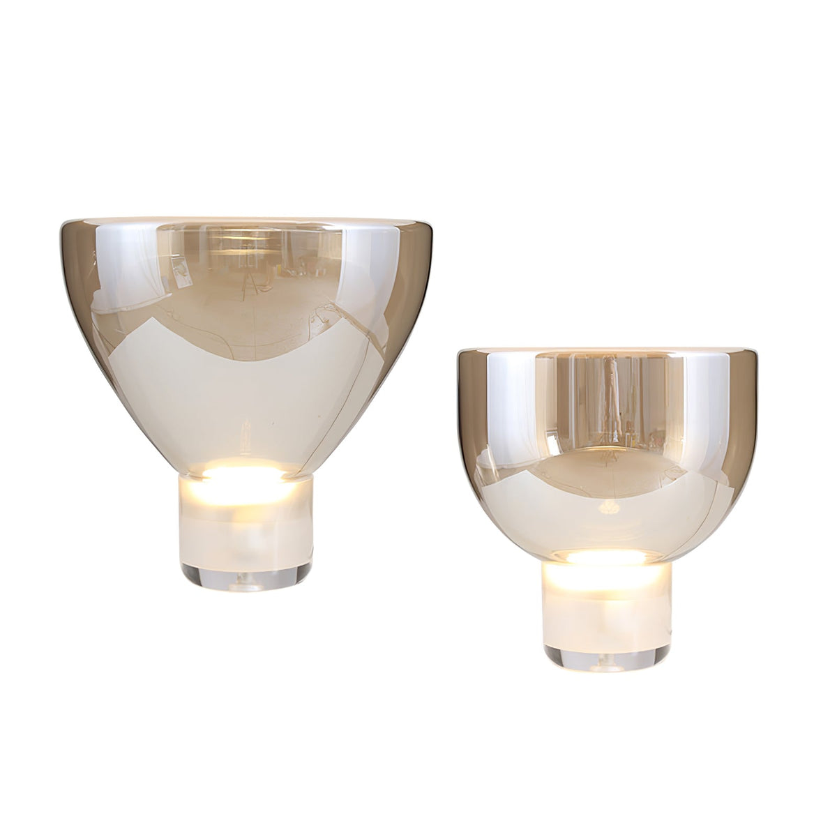 Ambrette Glass Bowl Table Lamp
