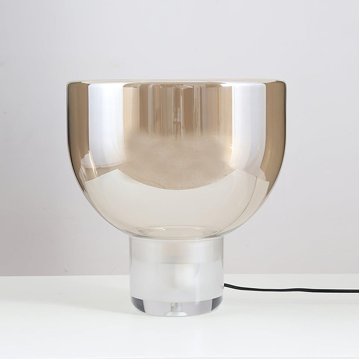 Ambrette Glass Bowl Table Lamp